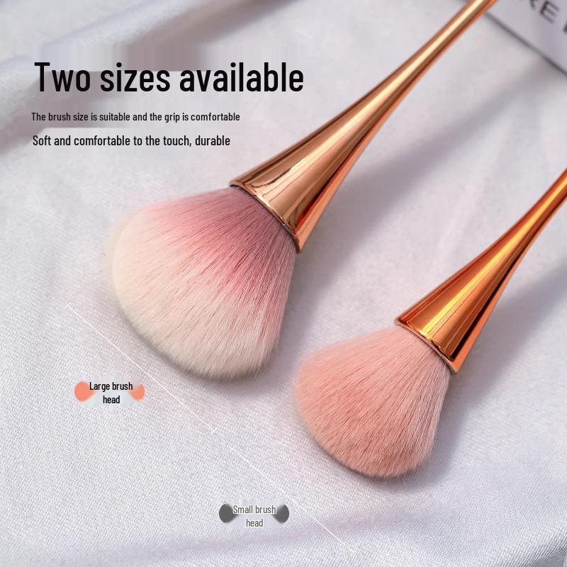 Fluffy Soft Bristle Nail Art & Makeup Brush - Long Handle Small Waist Design