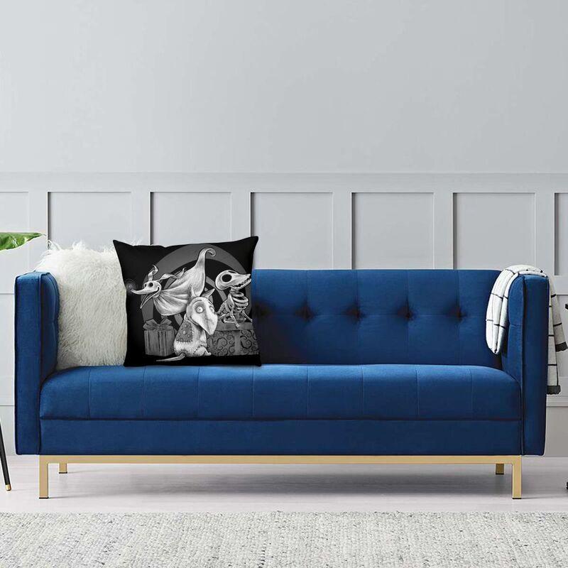 Sparky Frankenweenie Nordic Throw Pillow Cover Decoration Creepy Dog Tim Burton Chair Cushion