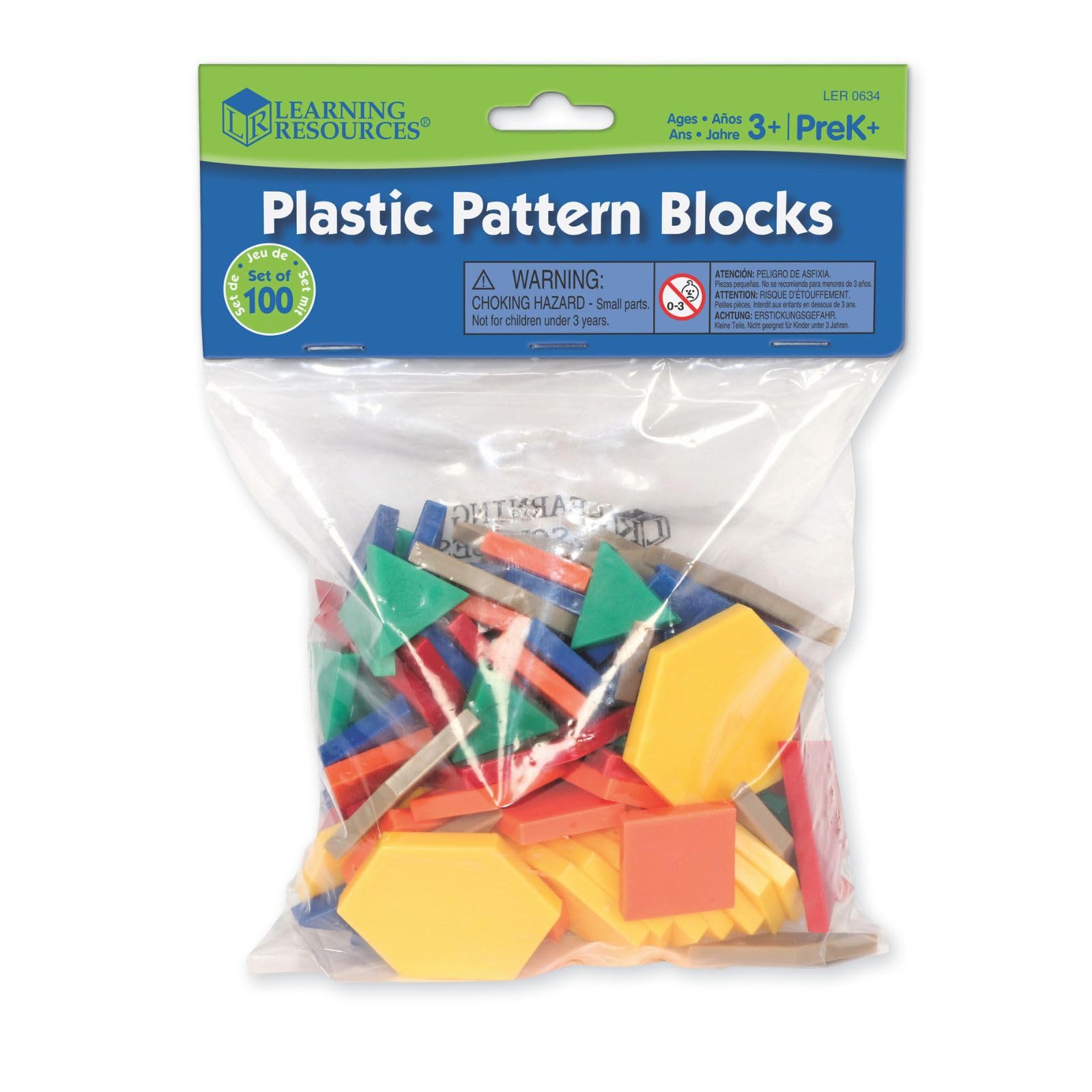 

Learning Resources Mini-Set Pattern Blocks: 0.5 cm LER 0634