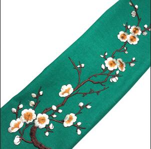 

1 PCS Fabric Sticker Iron On Sew Patch Plum Blossom Flower Applique Clothing Embroidery Craft Sewing Repair Embroidered бежевый