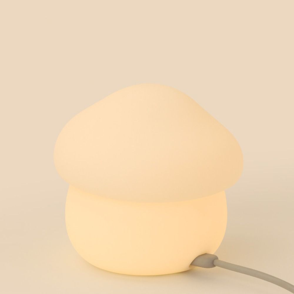 Silicone Mushroom Night Lamp Soft LED Bedside Lamp Room Decor Sleeping Night Lamp  Kids