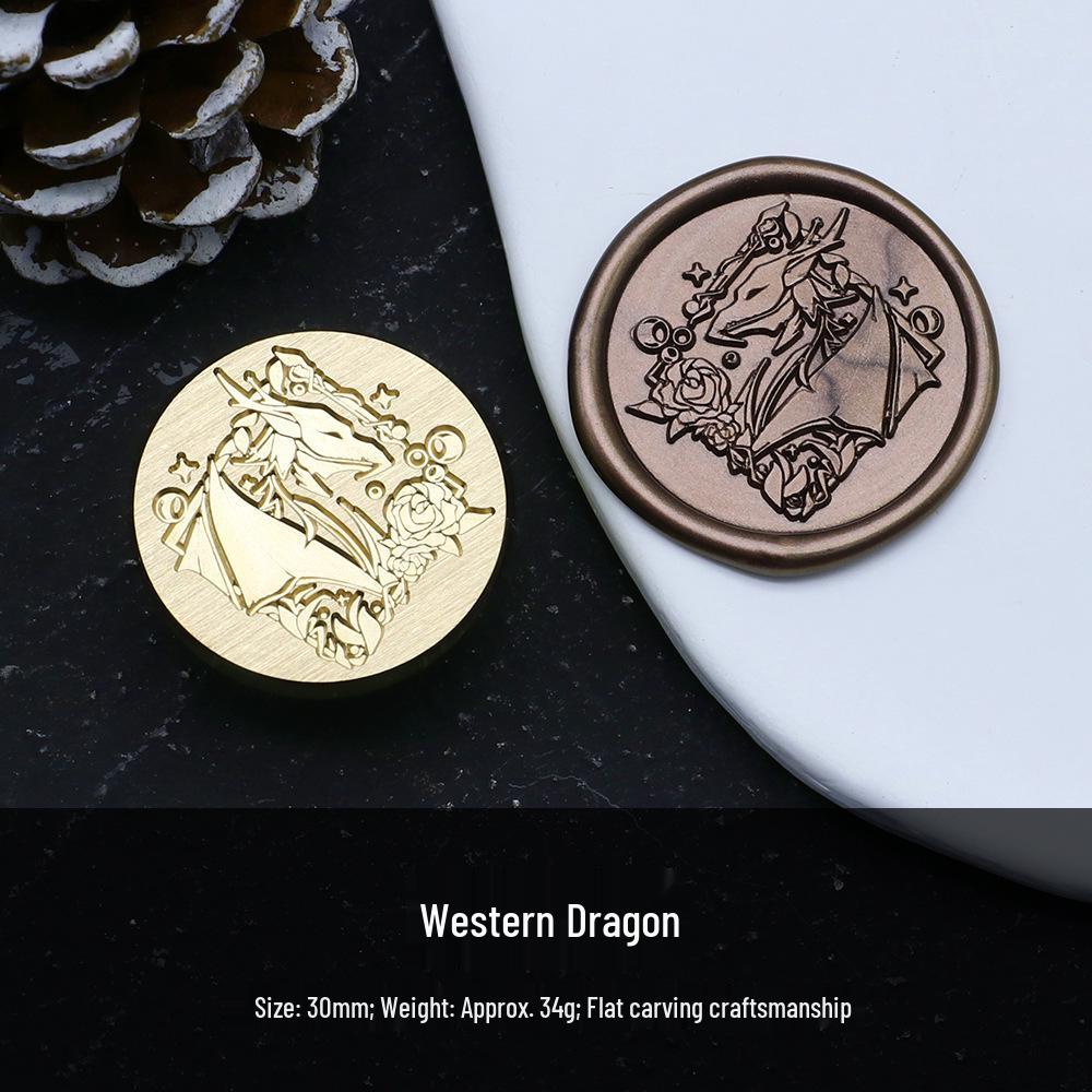 Western Fantasy Series Wax Seal Stamp - Ancient Greek Mythology Copper Head