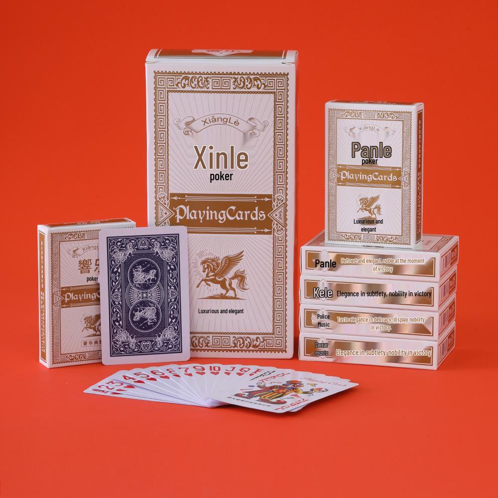 Xiang Yue High-End Poker Cards - Durable, Thickened Paper, Pack of 10 for Entertainment Clubs