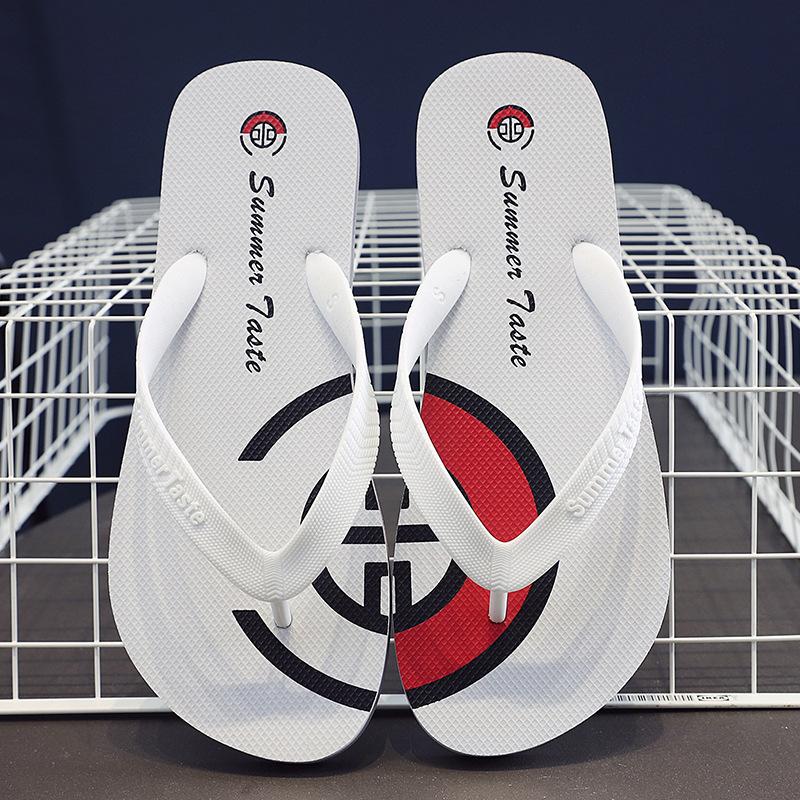 Slippers men's new outdoor pinch men's non-slip personalized sandals Guochao flip-flops trend wearing beach shoes