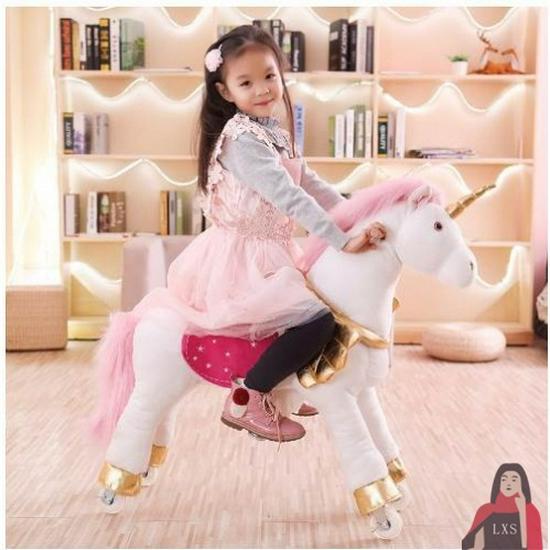 Children's Wooden Bouncing Horse Ride