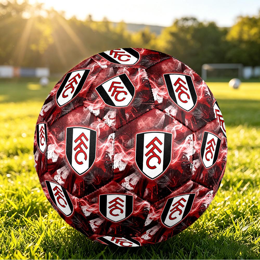 Ballon de Football Imprimé Fulham Football Taille 5, Ballon de Football Anti-Dérapant pour Match Adulte Souvenir pour les Fans de Football