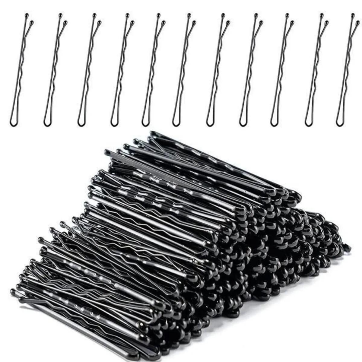 

50-Piece Black Bobby Pins Set – Strong Hold & Durable Design