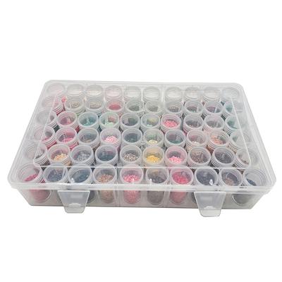 Multipurpose Beads Storage Container With Removable Labels Bottles for Crafting Jewelry Making and Home Organization