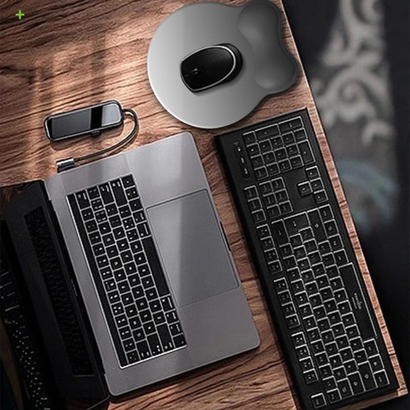 AntiSlip Mouse Pad With Memory Foam Wrist Rest Skin Friendly Ergonomic Wrist Support Gradient Color For Computer