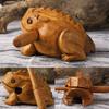 Handcrafted Frog Musical Instrument Wooden Lucky Frog Crafts  Home Office Desk Decor