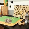 50PCS 2.5CM Wooden Flower and Leaf Pattern Cutouts for Crafts Mini Unfinished Wood Pieces for DIY Jewelry, Home Decor