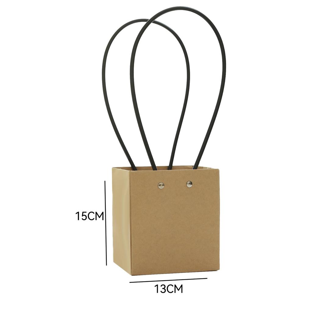 Macaron Flower Arrangement Tote - DIY Waterproof Paper Bag for Bouquets and Gift Packaging