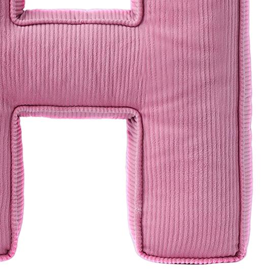 Pink Corduroy Letter Pillow A To Z English Alphabet Throw Pillow Decorative Capital Alphabet Shaped Hugging Cushion Sofa Bedroom Living Room Decor