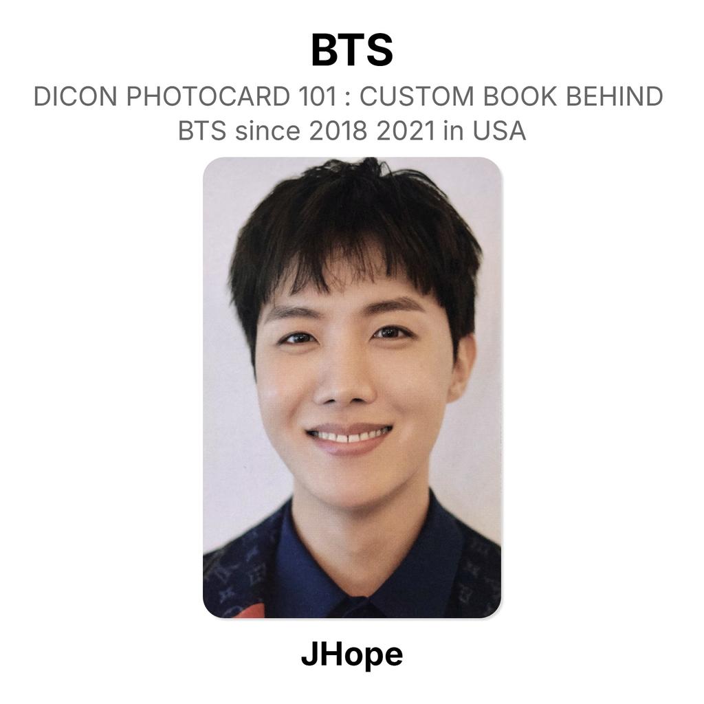BTS DICON PHOTOCARD 101 : CUSTOM BOOK BEHIND BTS Since 2018 2021 In USA Official Photocard