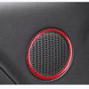 Carbon Fiber Headlight Switch Speaker Frame for Ford Mustang Car Stickers Car-Styling 2015 2016 2017 2018   Auto