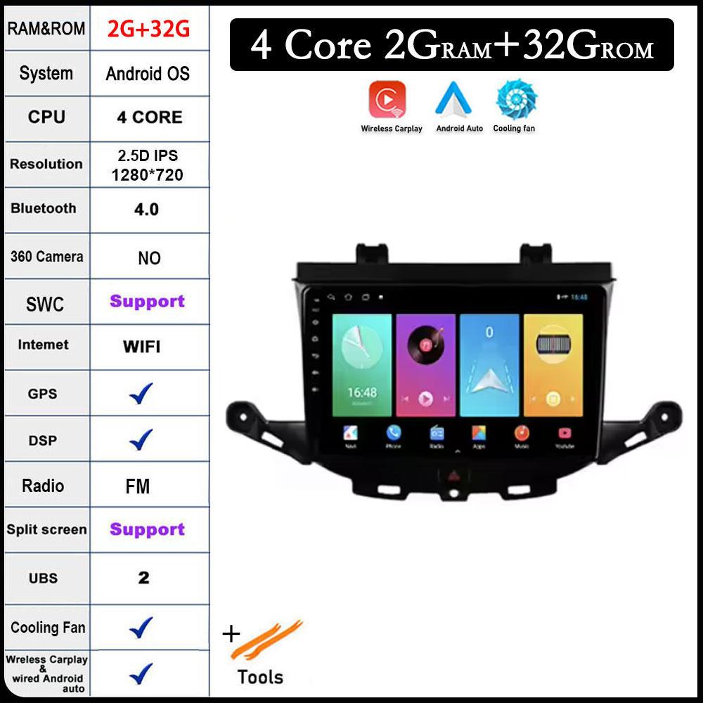 

9-дюймовая система DSP Android 14 для Opel Astra K 2015 2016 2017 2018 2019 Автомобильный радиоприемник, мультимедийный плеер, GPS-навигация, видео, стерео