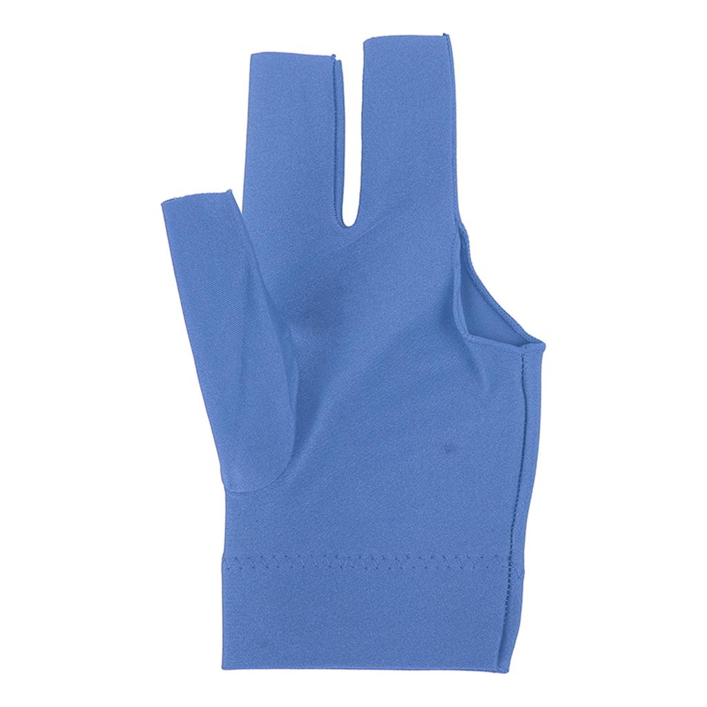 Biljard Pool Hansker 3 Fingre Køhansker Skyttere Snooker Kø Sportshanske For Venstre Høyre Hånd Blå