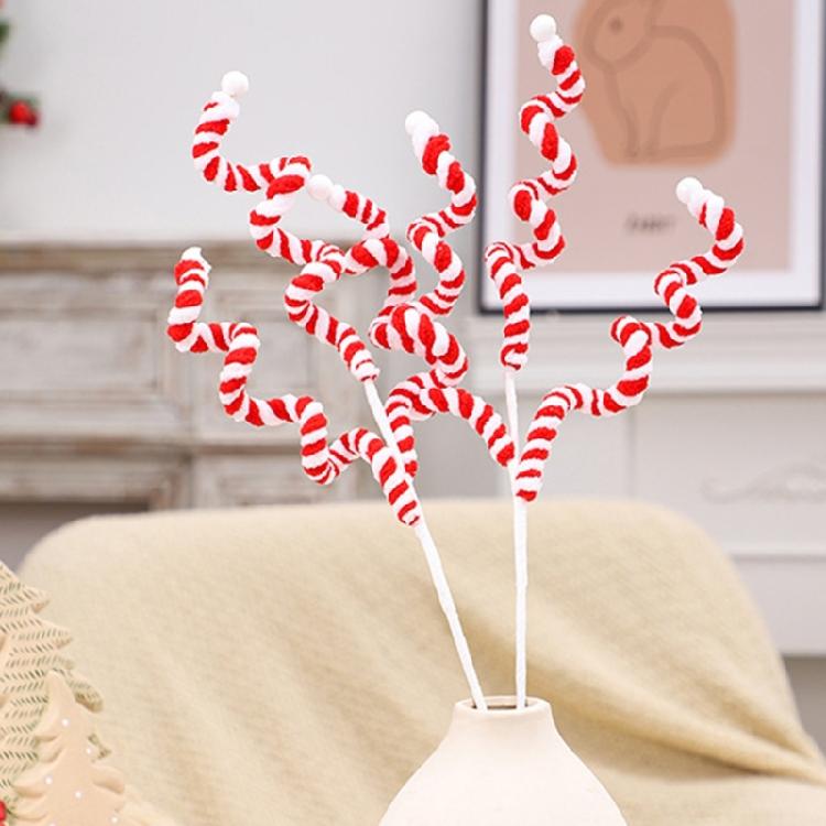 Set of 6 Christmas Bells Decorative Picks Brightly Colored Christmas Bells Inserts Branch for Party Decoration