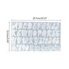Reversed Silicone Alphabet Resin Molds Letter Ornament Epoxy Resin Casting Mold