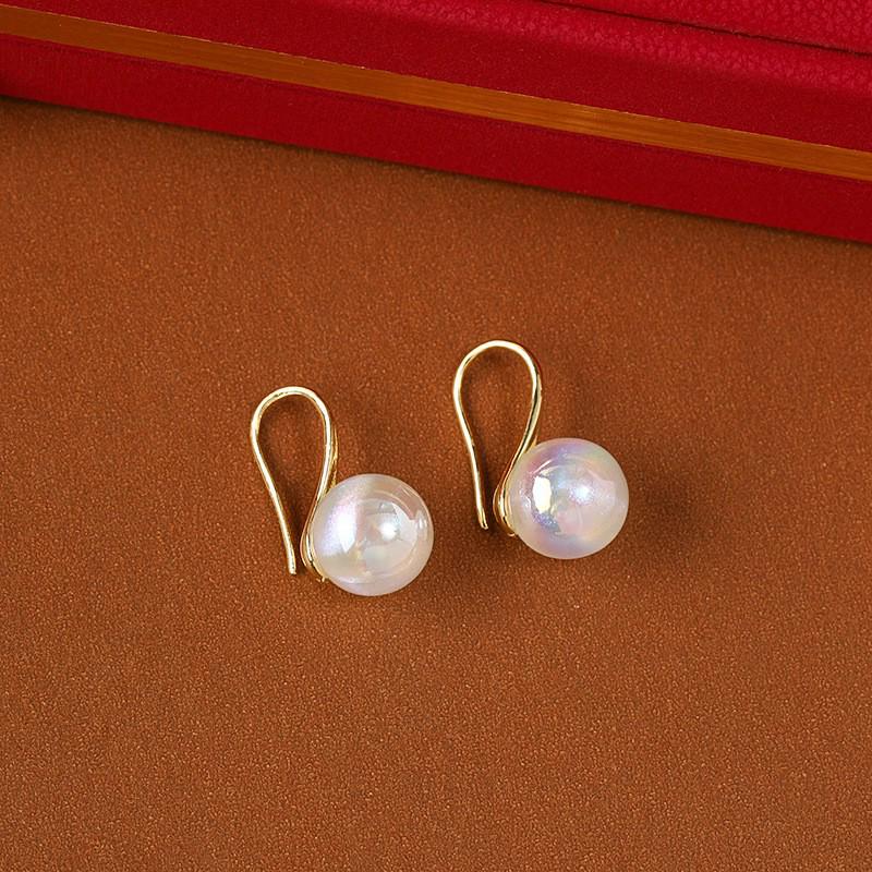 Cercei cu Perle Argintii cu Diamante - Design Elegant de Nișă pentru Femei