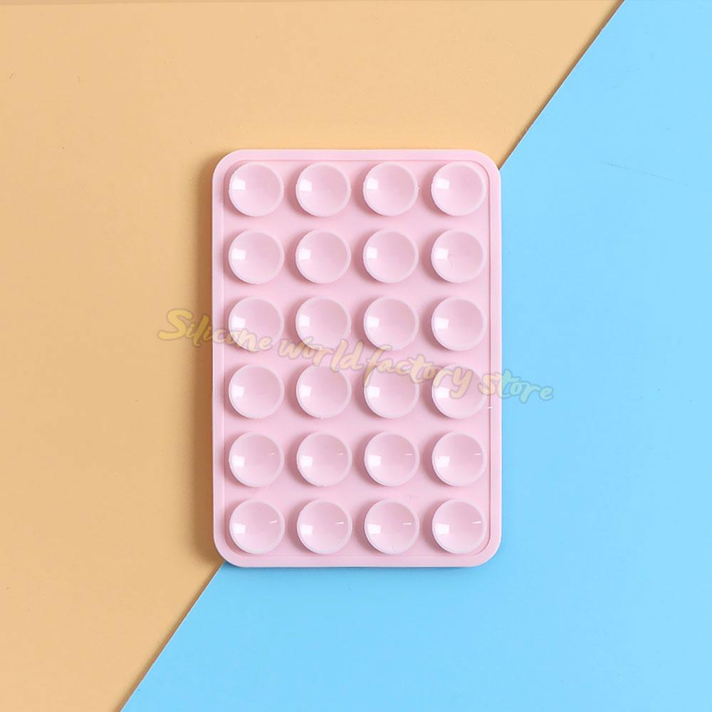 Silicone World Multifunctional Double-sided Silicone Suction Phone Holder Phone Case Anti-Slip Back Stickers Mat Wall Stand