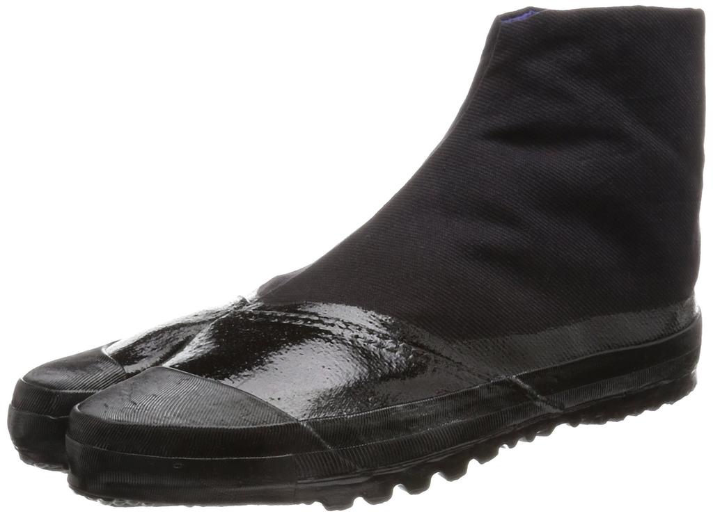 Moonstar Tabi Work Socks with Crotch, Men's and Women's, Improved 3-Piece Tabi A, Black, Size 27.0 cm, 2E