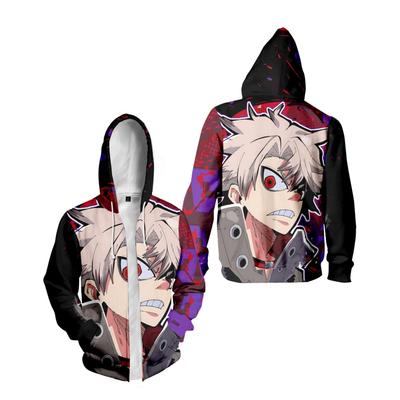 7 Farben Mode Damen Herren Hoodie GACHIAKUTA Print Bequemer Hoodie Hohe Qualität Herbst Herren Kapuzenjacke Reißverschluss Sweatshirt