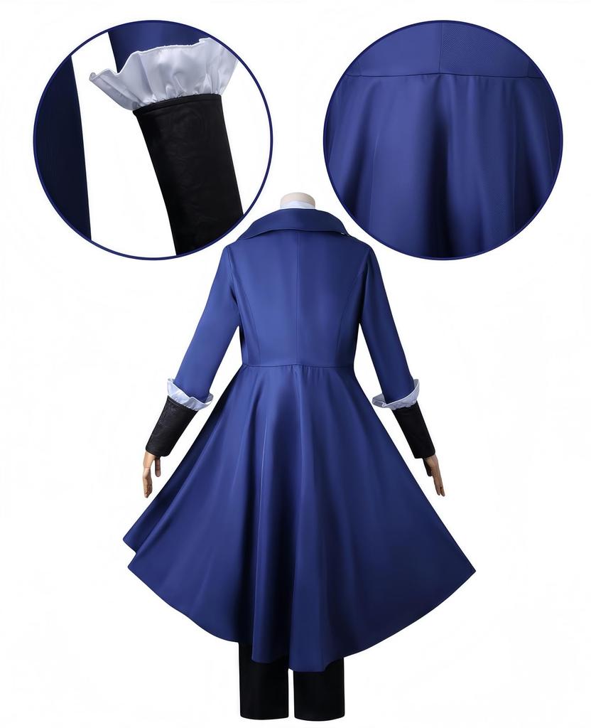 [NOKIJP] Reverse 1999 Protagonist Verty Cosplay Costume, Timekeeper Verty Cosplay Costume for School Festivals and Events (Includes Verty Wig, XXL)