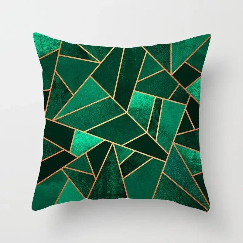 Golden Sofa Pillowcase Digital Printing Office Cushion Cover