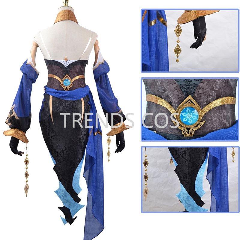 Layla Sumeru Cosplay Costume Layla Full Set Headwear Dress Stockings Wig Anime Cosplay  Layla Dress For Comic Con