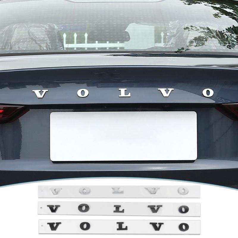 Volvo 3D ABS Letter Emblem Badge Car Trunk Tailgate Logo Sticker for XC60 XC90 S60 S90 V60 V90 V40 S80 Auto Exterior Accessories