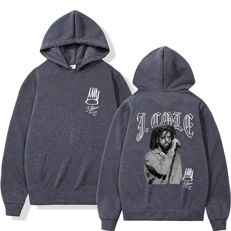 Rapper J Cole Hip Hop Print Hoodie Fashion Men Women Oversized Vintage Long Sleeve Harajuku Casual Hoodies Streetwear Pullovers