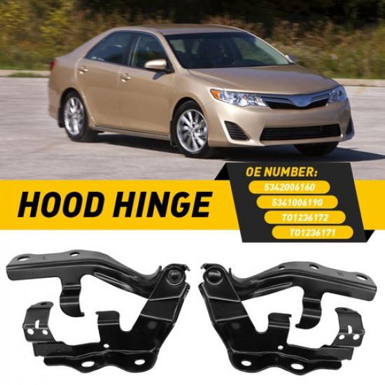 New Front Driver & Passenger Hood Hinge Set Camry For Toyota 2012-2013 2014 Pair