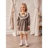 Girls New Dress Baby College Stylishly Princess Children Lolita Plaid Long Sleeve British Style Dress