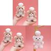 Plush Bear Keychain With Chef Outfit For Bag Decoration And Gift Giving