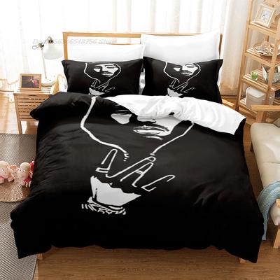 2 Pac Bedding Set Single Twin Full Queen King Size Bed Set Aldult Kid Bedroom Duvetcover Sets Tupac Amaru Shakur Bed Sheet Set