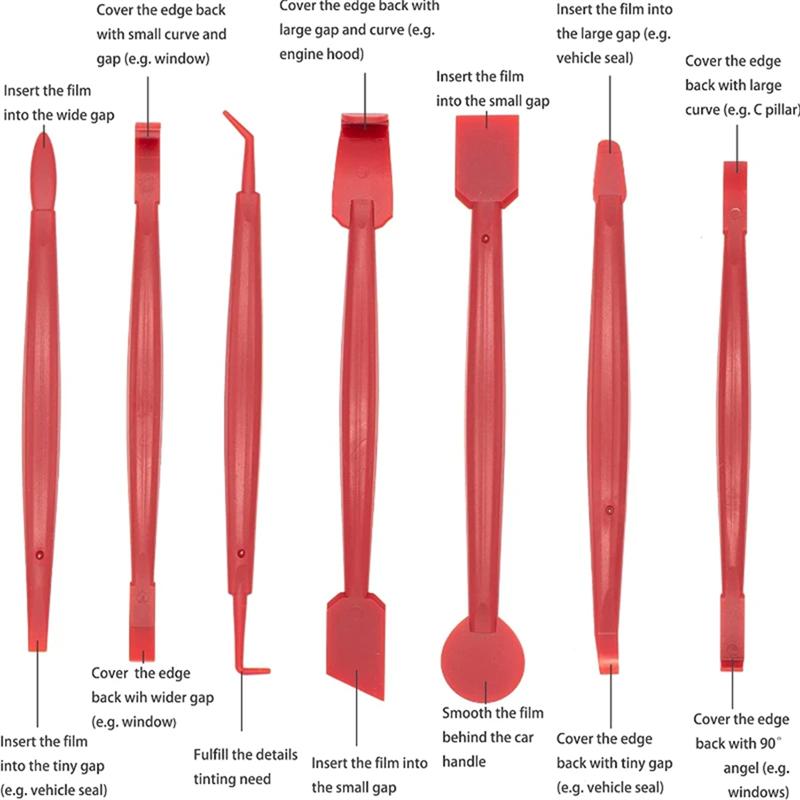 Car Accessories Tallation Tool Kit Wrap Squeegee Set Scraper Window Tint Film Vehicle Stickers