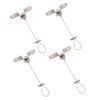 4Pcs Adjustable Shower Rod Ceiling Mount Support Prevents Dropping with Rustproof Stainless Steel Designs