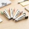Student Study Accessories Portable Handheld Stapler, Metal Ergonomic Binding Tool, Compact Desktop Stationery Lightweight for Office And School