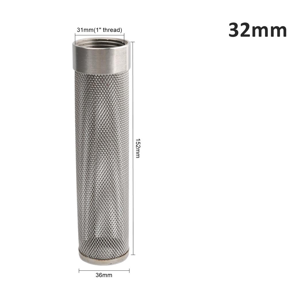20/25/32/40/50/63mm 304 Stainless Steel Filter Screen Garden Agriculture Irrigation Pump Filter Aquarium Water Pipe Tube Filter