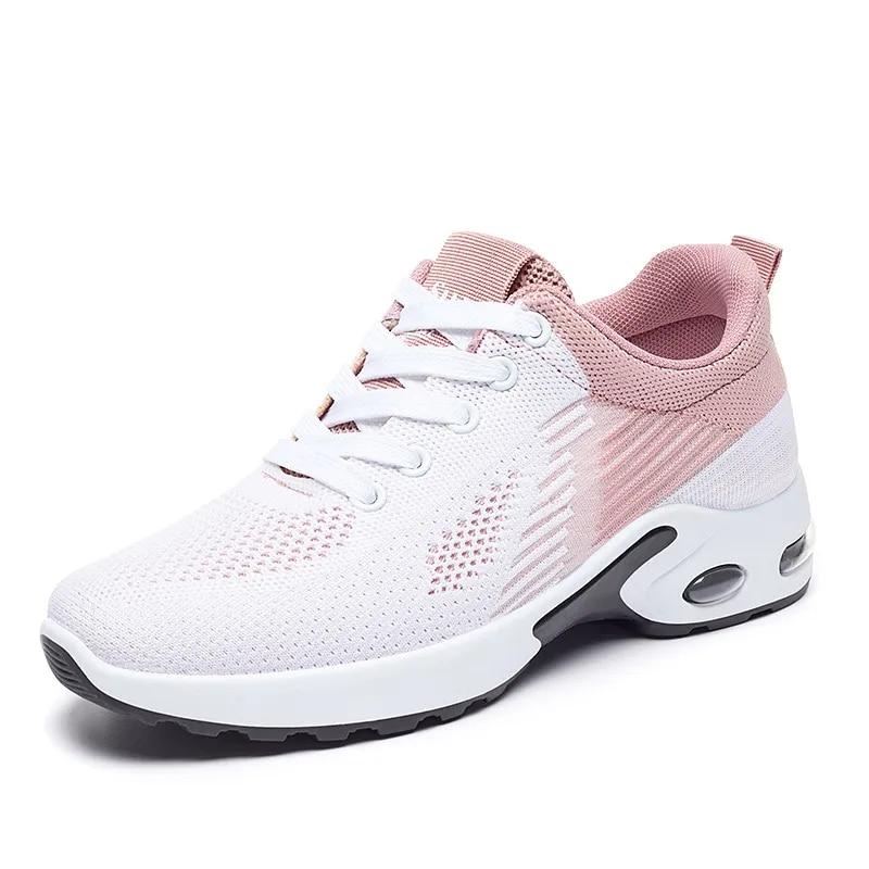 New Running Shoes Ladies Breathable Sneakers Summer Light Mesh Air Cushi Women's Sports Shoes Outdoor Lace Up Training Shoes