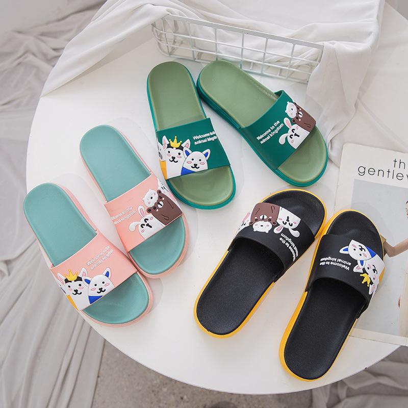 

Slippers women s summer wear cute cartoon rabbit parent-child bathroom non-slip indoor home summer women s cool slippers 36/37 [Small]