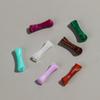 20pcs/bag Mixed Color Acrylic Thin 7x26mm Bamboo Curved Tube Loose Beads for DIY Bracelet Necklace Jewelry Craft Accessories