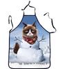 Waterproof Cartoon Christmas Apron Home Cooking Party Activities Kitchen Supplie