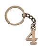 Number Tag Keychains Bag Charm Lot Jewelry For Men Ring Size 28Mm