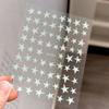 Simple Laser Silver Star Nail Art Stickers Holographic Colorful Self-Adhesive Star Decal Diy Manicure Star Slider