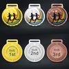 Marathon Gold Winner Award Medals With Neck Ribbon 3D Running Runner 1St 2Nd Trophy Various Sport Souvenir Prize Gift Customized
