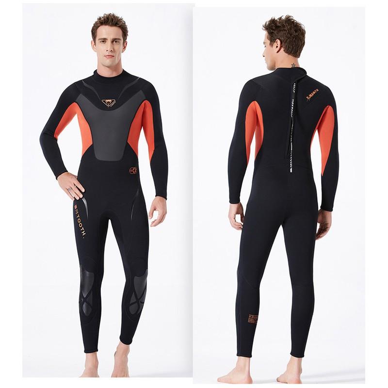 Mens 3mm Full-Body Wetsuit Scuba Diving Snorkeling Surfing Winter Swimming Thermal Protection