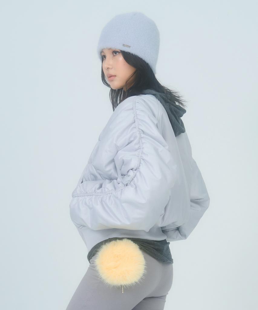 Leoninghai Metal Logo Fur Beanie [Sky Blue]