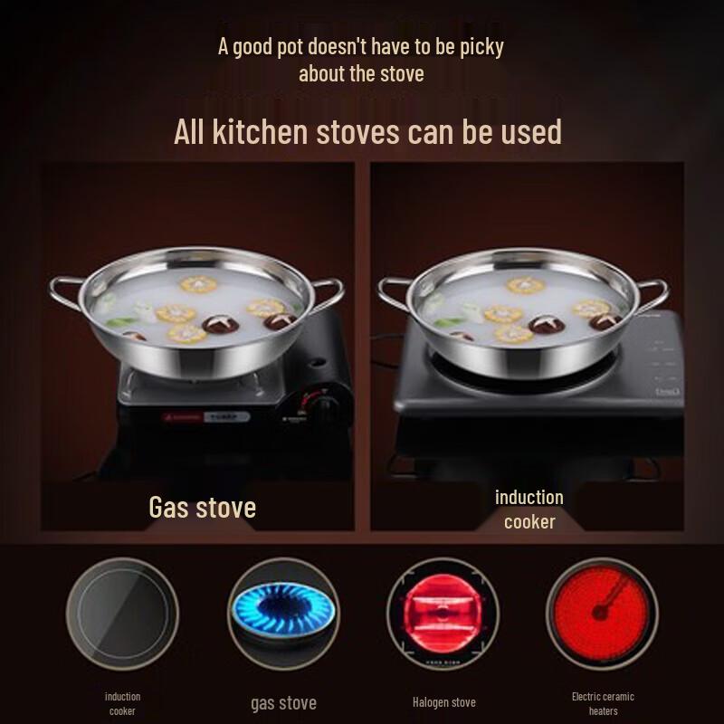 Multipurpose Stainless Steel Hotpot Pot